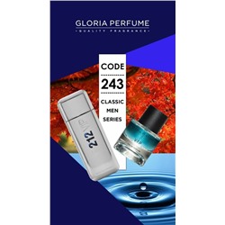 Мини-парфюм 55 мл Gloria Perfume V.I.P №243 (Carolina Herrera 212 Vip)
