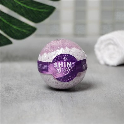 Бомбочка для ванны Shine Bright, 130 г, аромат лаванды, BEAUTY FОХ