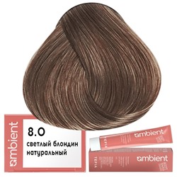 Крем-краска для волос AMBIENT 8.0, Tefia
