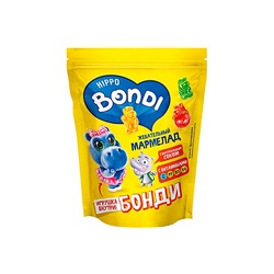 «HIPPO BONDI & FRIENDS», мармелад жевательный с игрушкой «Бонди», 100 г