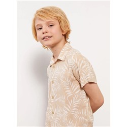 Рубашка с короткими рукавами и рисунком LC Waikiki для мальчиков