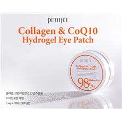 (Корея) Гидрогелевые патчи с коллагеном Petitfee Collagen&CoQ10 Hydrogel Eye Patch 60шт