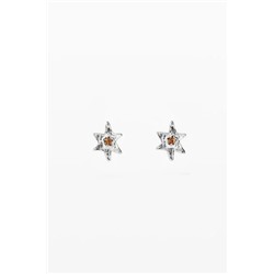 Zalio star earrings silver plated