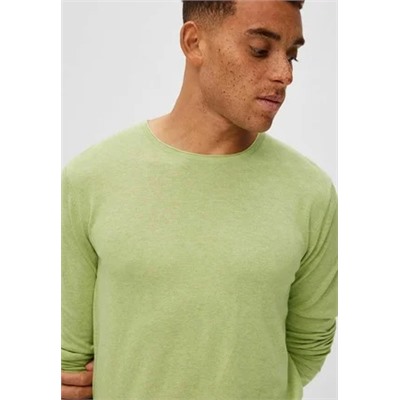 Selected Homme - SLHROME LS CREW NECK B NOOS - Вязаный свитер - зеленый
