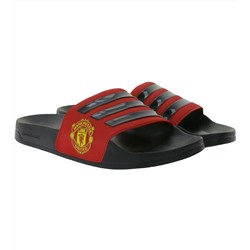 adidаs Adilette Shower Manchester United купальные туфли мужские шлепанцы FW7072 черный/красный