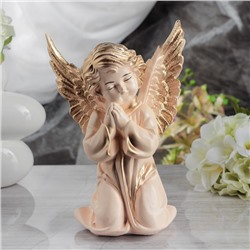 Статуэтка "Ангел с крыльями", бежевая, 27 см