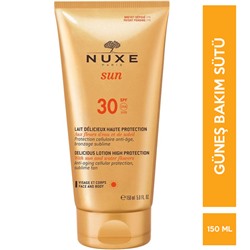 Nuxe Sun Lait Delicieux Hıgh Protection SPF 30 150 ML Güneş Bakım Sütü