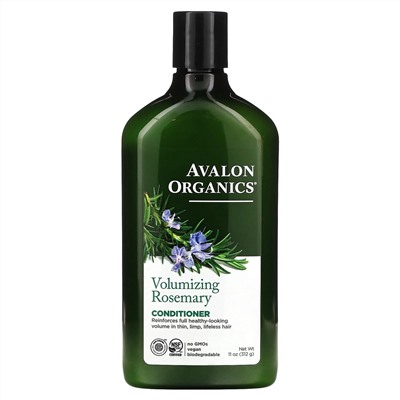 Avalon Organics, кондиционер, для увеличения объема волос, розмарин, 312 г (11 унций)