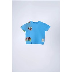 Moi Noi Детская футболка унисекс с круглым вырезом и принтом с короткими рукавами