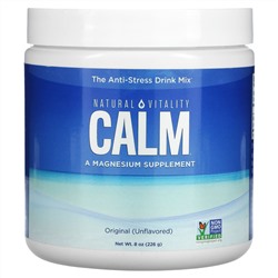 Natural Vitality, CALM, антистрессовая смесь для напитков, без добавок, 226 г (8 унций)