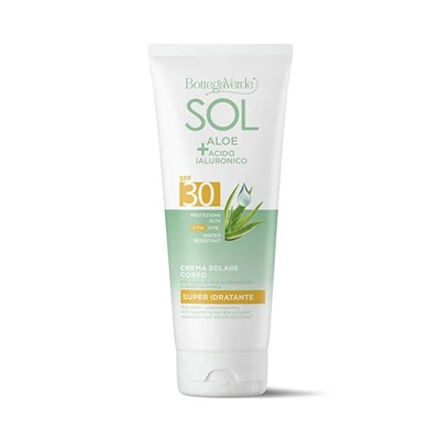 SOL Aloe Acido Ialuronico - Crema solare  - protezione alta SPF30