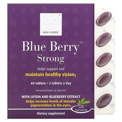 New Nordic US Inc, Blue Berry, добавка сильного действия, 60 таблеток