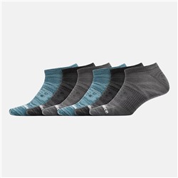 Flat Knit No Show Socks 6 Pack