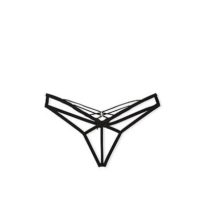 Butterfly Embroidery Strappy Crotchless Panty
