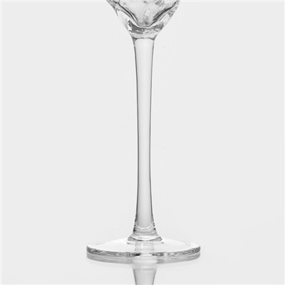Набор бокалов стеклянных для шампанского Magistro «Дарио», 180 мл, 7×27,5 см, 6 шт, цвет прозрачный
