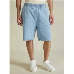 Bermuda in denim baggy fit