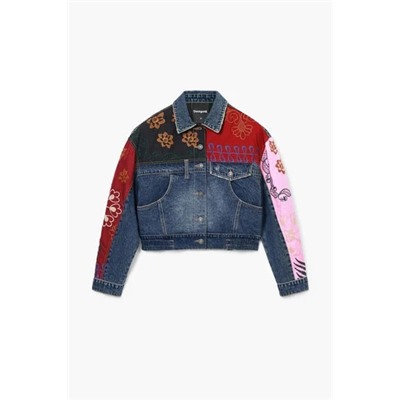 Patchwork denim jacket