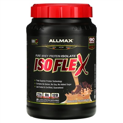 ALLMAX, Isoflex, Pure Whey Protein Isolate, Chocolate Peanut Butter, 2 lbs (907 g)