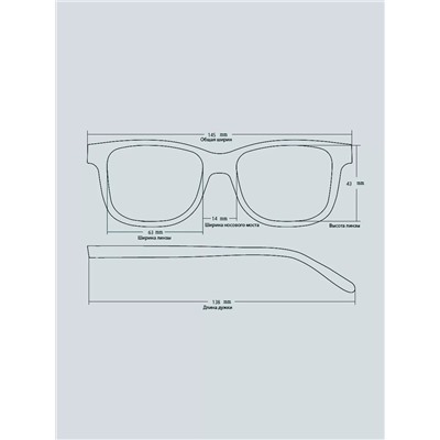 Солнцезащитные очки Graceline SUN G01016 C1 Черный линзы поляризационные