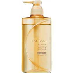 SHISEIDO Шампунь для восстановления волос TSUBAKI Premium Repair, флакон с дозатором 490 мл.