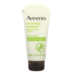 Aveeno, Active Naturals, Positively Radiant, осветляющий скраб для ежедневного применения, 56,7 г (2,0 унции)