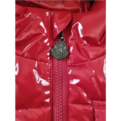 М.18-38 Куртка Moncler лаковая красная (116)