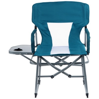 Кресло туристическое Maclay, стол с подстаканником, 57х50х94 см, цвет циан