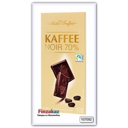 Темный шоколад Maitre Truffout с кофе 100 гр