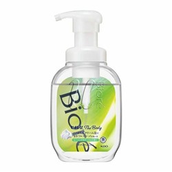 Kao Biore U Мыло-пенка для душа Foaming Body Wash Healing Botanical целеб травы, бутылка 540 мл