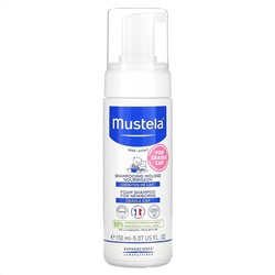 Mustela, Foam Shampoo for Newborns, For Cradle Cap, 5.07 fl oz (150 ml)