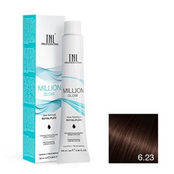 Крем-краска для волос TNL Million Gloss оттенок 6.23 Темный блонд перламутровый золотистый 100 мл