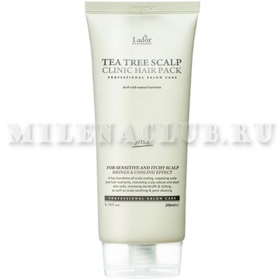 La`Dor Маска для кожи головы с экстрактом чайного дерева Tea Tree Scalp Hair Pack 200 г.