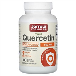 Jarrow Formulas, веганский кверцетин, 500 мг, 100 растительных капсул