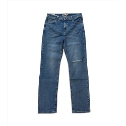 LEVI'S PLUS 724 PL женские джинсы с высокой посадкой, модные джинсовые брюки больших размеров 40990010 синие