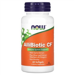 NOW Foods, AlliBiotic CF, 60 капсул