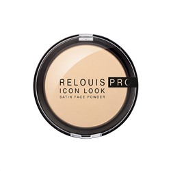 Пудра компактная RELOUIS PRO Icon Look Satin Face Powder тон:01 натуральный бежевый