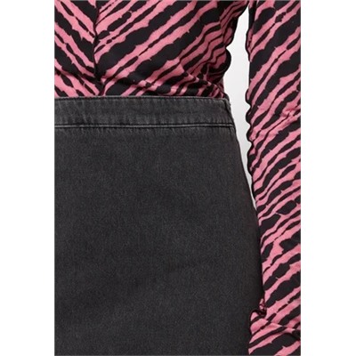 KARL LAGERFELD - джинсовая юбка - черный