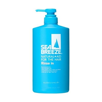 SHISEIDO Шампунь-кондиционер SEA BREEZE 2 в 1 лечебный против перхоти для жирных волос, аромат морской свежести 600 мл., бутылка