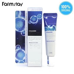 (Корея) Интенсивная увлажняющая, сыворотка с коллагеном FarmStay Collagen Water Full Moist Rolling Eye Serum 25мл