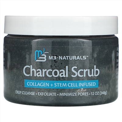 M3 Naturals, Угольный скраб, 340 г (12 унций)