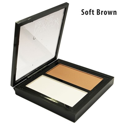 Пудра Naked Contour duo 2 в 1 (Soft Brown) №1