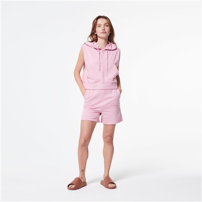 Sudadera con capucha - algodón - rosa claro
