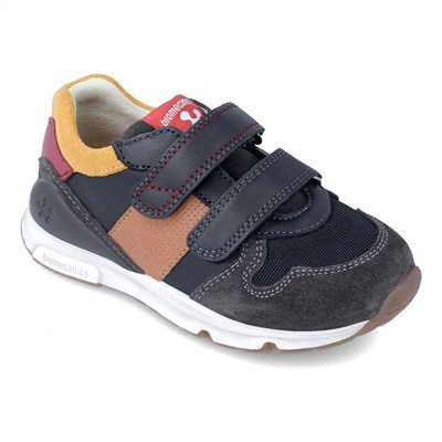 Biomecanics - sneakers altas - cuero - negro y camel