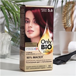 Стойкая крем-краска для волос серии Only Bio COLOR тон 5.6 красное дерево, 115 мл