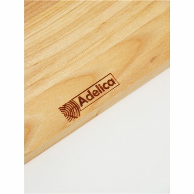 Набор для специй Adelica, 2 банки с крышкой на деревянной подставке, пропитано маслом, 20×10×1,8 см, берёза