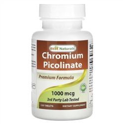 Best Naturals, Chromium Picolinate, 1000 mcg , 120 Tablets