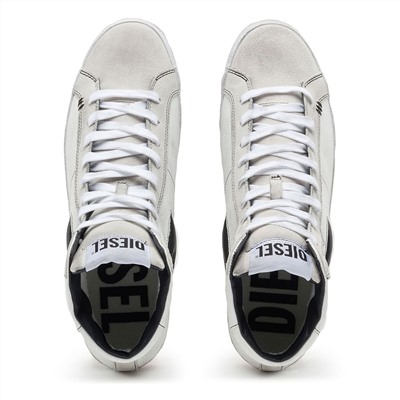 Sneakers altas - cuero - blanco y negro