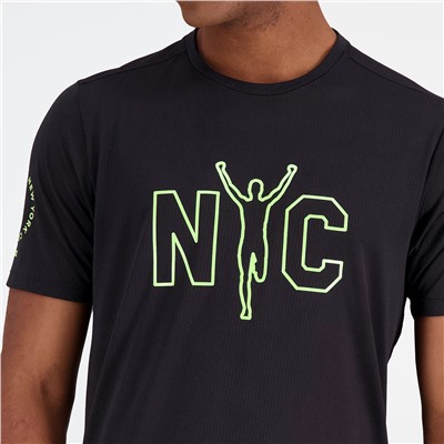 NYC Marathon Printed Impact Run Short Sleeve