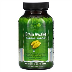 Irwin Naturals, Brain Awake, 60 жидких гелевых капсул