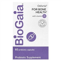 BioGaia, Osfortis с витамином D, 60 капсул